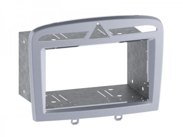 2-DIN Radioblende Peugeot 308 03/2009 > warm silber