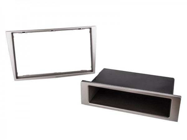 Radioblende OPEL Corsa D Astra H Zafira 2DIN+Fach beige/silber metallic