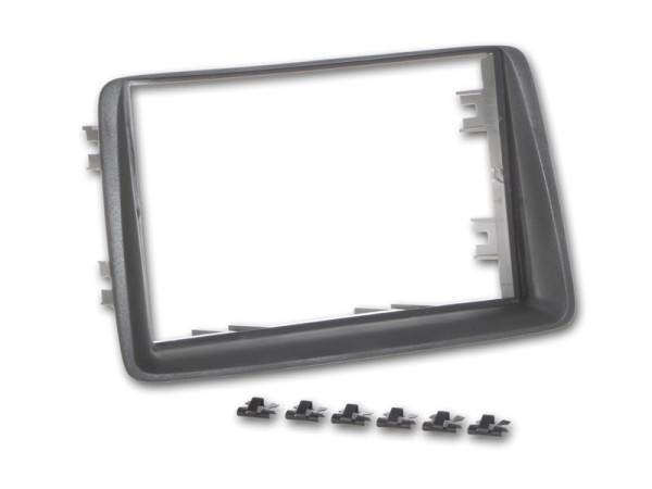 Radioblende FIAT Panda (169) 2003-11 2DIN dunkelgrau