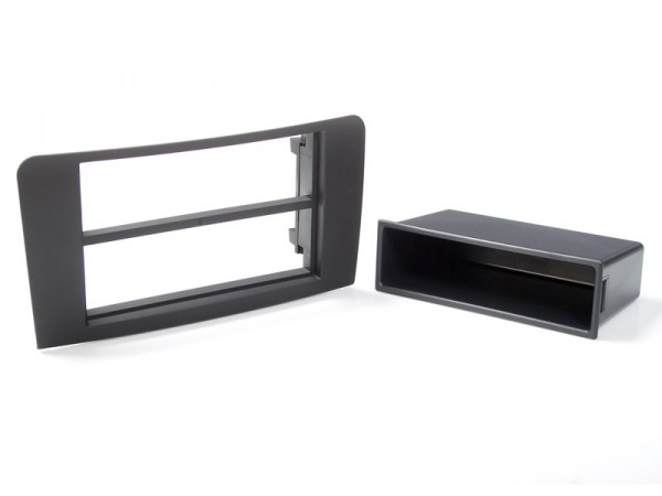 Radioblende MERCEDES ML (W164) G (X164) GL (X164) ab 2006 2DIN mit Fach schwarz