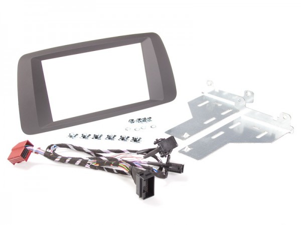 HQ Radioblende SEAT Ibiza (6P) ab 2015-17 2DIN schwarz Soft Touch Installer Kit