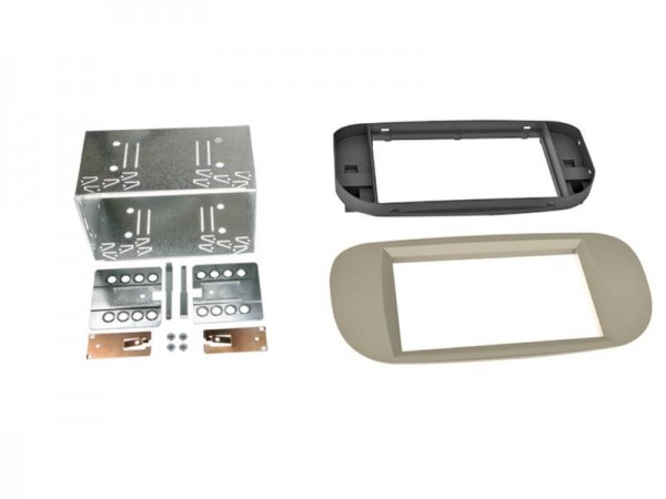 2-DIN Radioblende Fiat 500 / 500 C beige