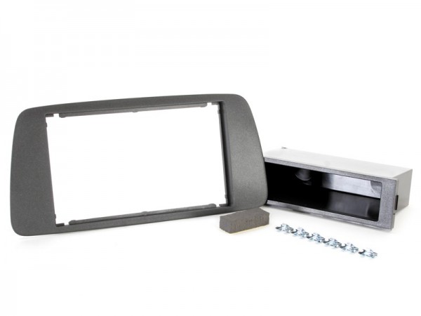 Radioblende SEAT Ibiza (6J 2008-15 2DIN Azabacheschwarz (AL6) mit schwarzem Fach