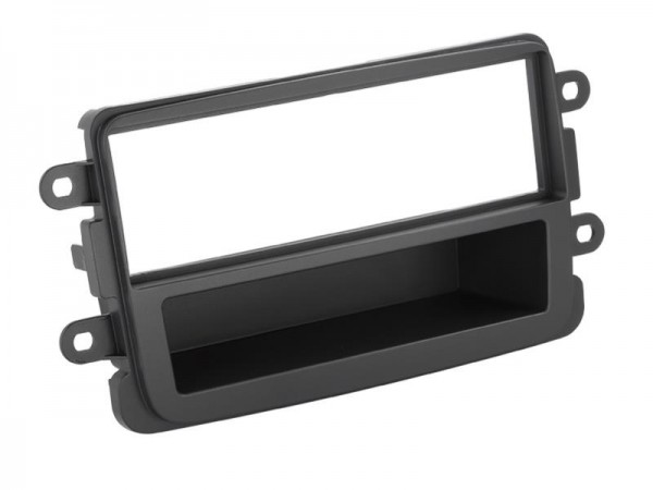 1-DIN Radioblende mit Fach Dacia Dokker / Duster / Lodgy dunkelgrau