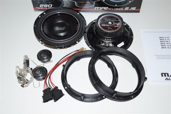 Mac Audio Lautsprecher Set passend für VW Golf 4 Passat 3B BG vorne oder hinten