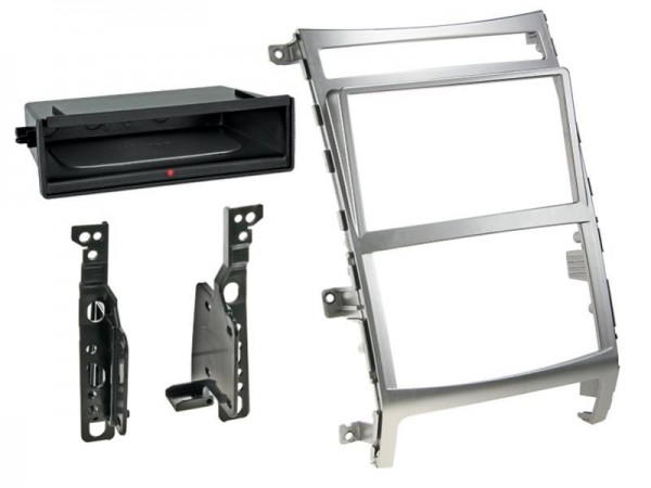 2-DIN Radioblende Inbay® Hyundai IX55 / Vera Cruz > silber