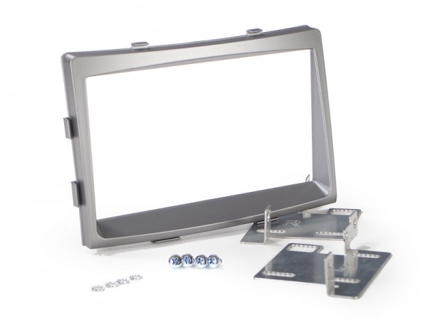 Radioblende SSANGYONG Rodius ab 2013 2DIN dunkelsilber metallic Installer Kit