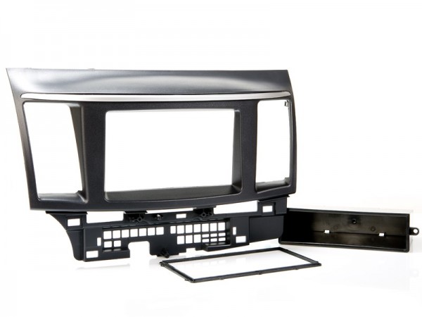 Radioblende MITSUBISHI Lancer (CY0) ab 2007-17 2DIN schwarz