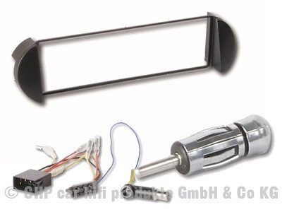 Ford KA Radioblende inklusive ISO Adapter Farbe silber