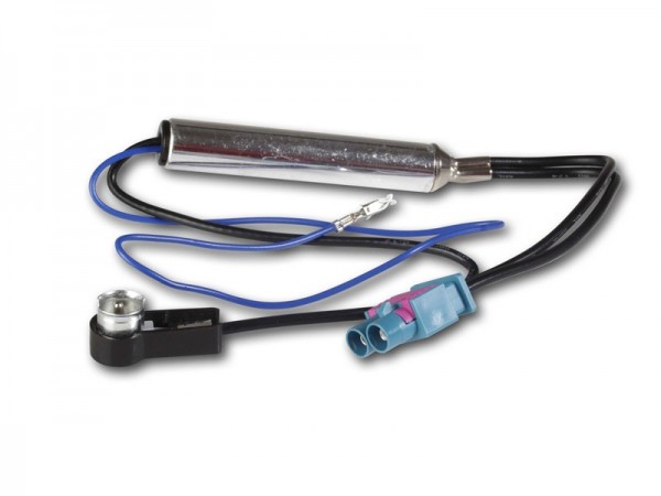 Antennenadapter Phantom FAKRA (M) doppel auf ISO (M) 12V