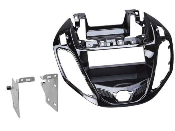 2-DIN Radioblende Ford B-Max 11/2012 > Klavierlack / schwarz