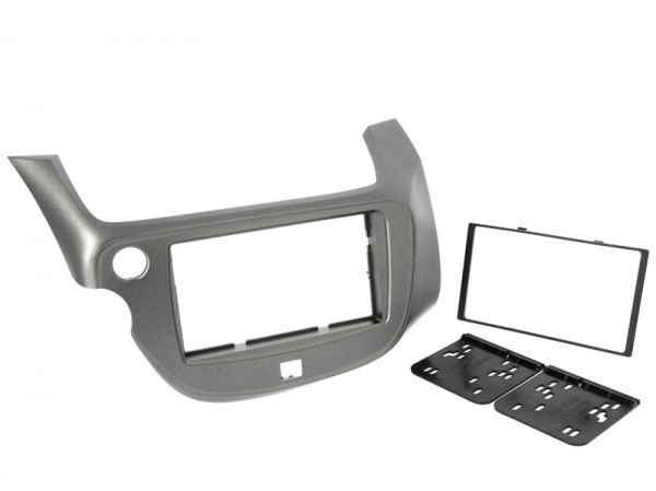 Radioblende Honda Jazz ab 2009 2DIN grau-metallic