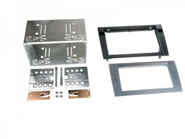 2-DIN Radioblende Audi A4 (B6 / B7 ) / Seat Exeo anthrazit