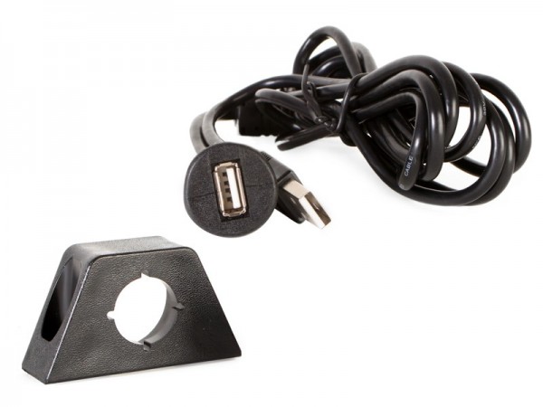 Halterung mit USB Stecker auf USB Buchse