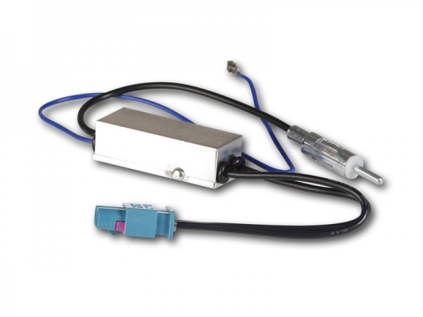 HQ Antennenadapter Phantom FAKRA (M) doppel auf DIN (M) 12V zwei Antennen