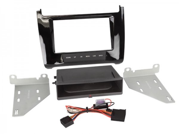 2-DIN Radioblende Inbay® VW Polo V (Typ 6C) 2014 > piano black