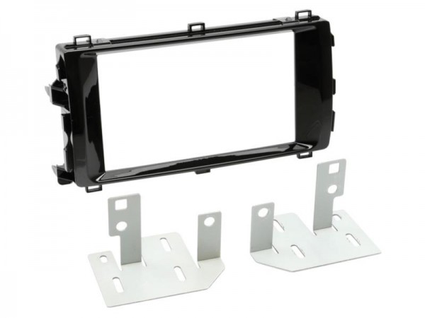 2-DIN Radioblende Toyota Auris 2013 > Klavierlack / schwarz