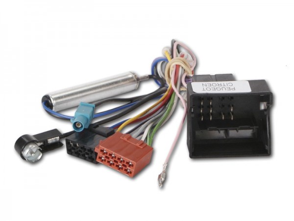 Radioadapter CITROEN PEUGEOT mit Quadlockstecker + Phantomadapter - ISO