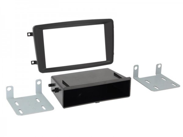 2-DIN Radioblende mit Fach Mercedes W203/W209 03/2000-2004