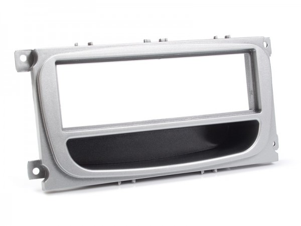 Radioblende FORD Focus Mondeo S-MAX Galaxy Transit Conn 1DIN mit Fach silber