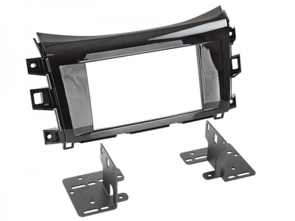 2-DIN Radioblende Nissan Navara (NP300) 2016-> > piano schwarz
