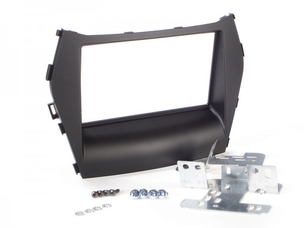 Radioblende Hyundai Santa Fe ab 09.2012 2DIN schwarz ohne OEM Navi