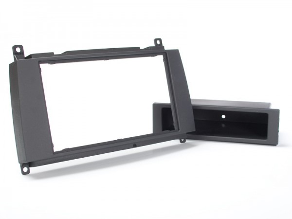 Radioblende MERCEDES CLK (W209) 2004-10 2DIN mit Fach schwarz