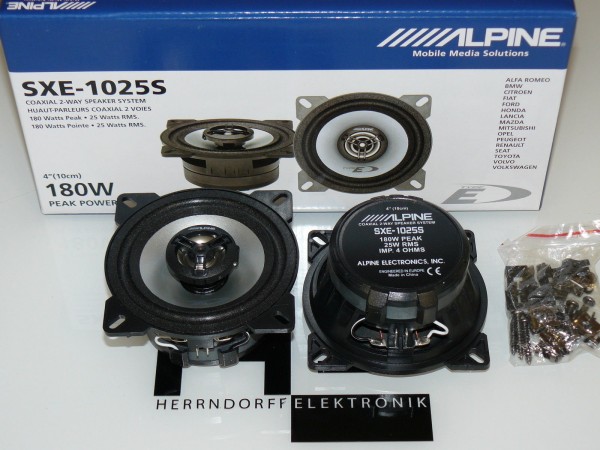 Alpine Lautsprecher Set passend für Audi Coupe Typ89 8B Armaturenbrett