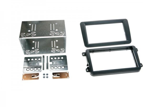 2-DIN Radioblende Seat / Skoda / VW schwarz
