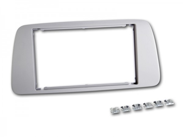 Radioblende Seat Ibiza 2008-13 2DIN blau-grau