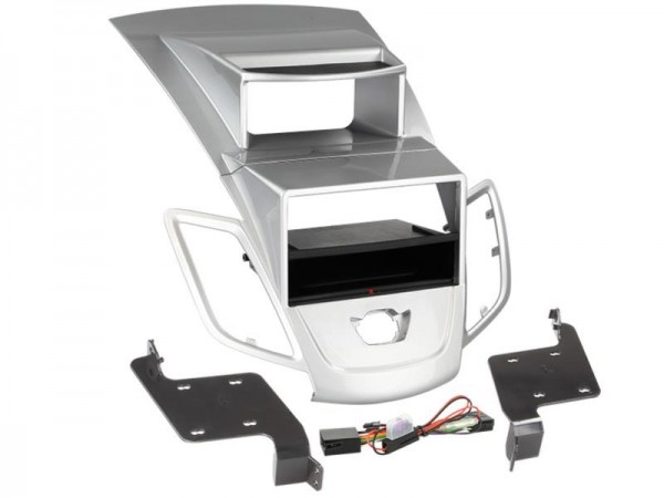 2-DIN Radioblende Inbay® Ford Fiesta (mit Display) 2008> silber
