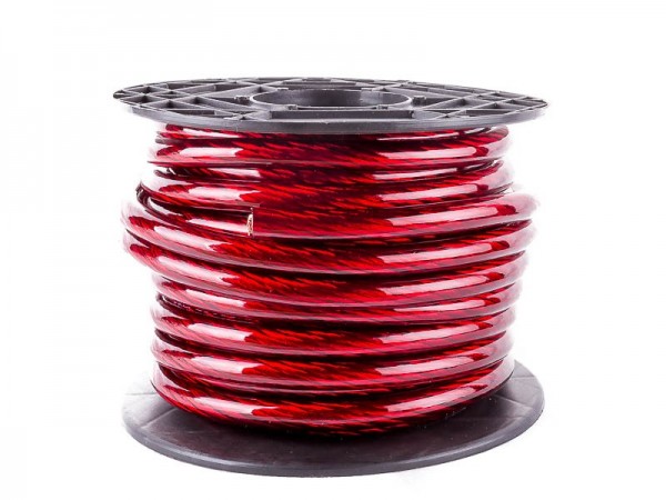 Stromkabel 50qmm Rollenware KUPFER rot 15m