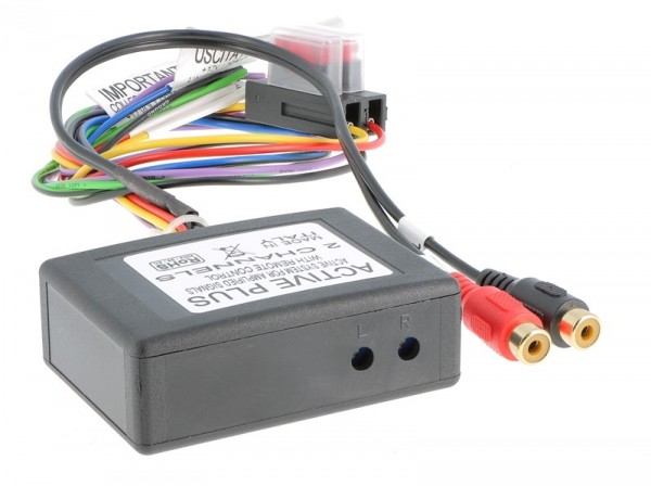 High Low Adapter mit 2 Kanal Cinch Ausgang und Remote