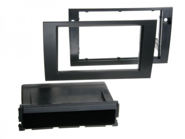 2-DIN Radioblende mit Fach Audi A4 / Seat Exeo schwarz