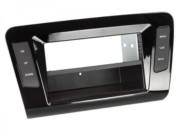 2-DIN Radioblende mit Fach Skoda Octavia 2013-> piano black