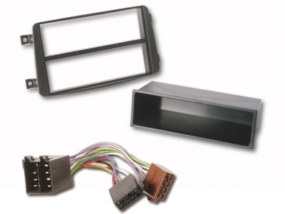 Radioblende Mercedes C-Klasse(W203),CLK,Vito,Viano 2DIN+Fach schwarz