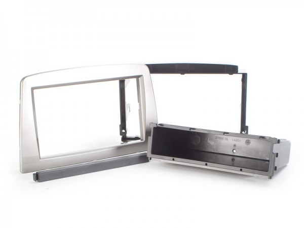 Radioblende Alfa Romeo Mito 2DIN mit Fach silber