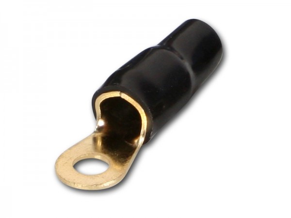 Ringkabelschuh 16qmm schwarz mit 8mm Loch
