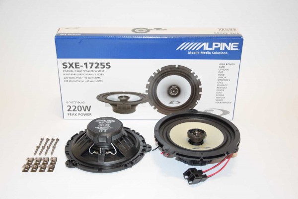 Alpine Lautsprecher Set passend für BMW E46 Limousine Hutablage