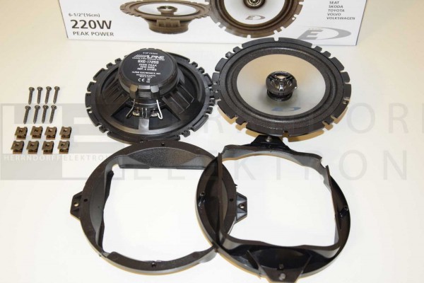 Alpine Lautsprecher Set passend für Audi A4 B5 Limousine Hutablage