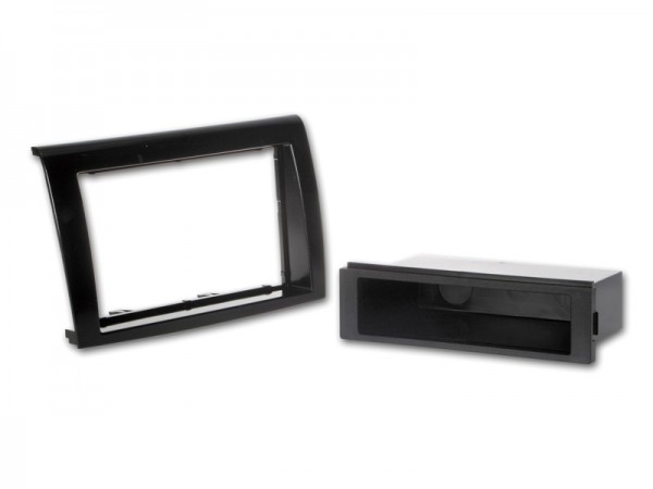 Radioblende FIAT Bravo (198) ab 2007 2DIN mit Fach piano black