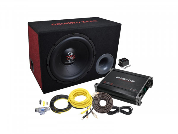 Ground Zero GZ BASS KIT 12.300X-II incl. Cable