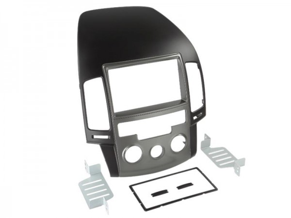 2-DIN Radioblende Hyundai i30 2008 > manuelle Klimaanlage schwarz