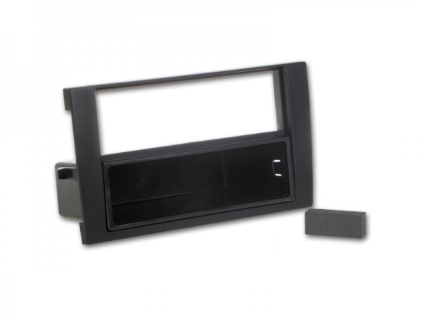Radioblende AUDI A4 B6 B7 (8E) SEAT EXEO ab 2009 2DIN mit Fach schwarz