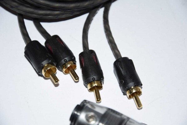 20 mm² Kupfer Kabelset 4 Kanal Endstufen Anschluss Kit