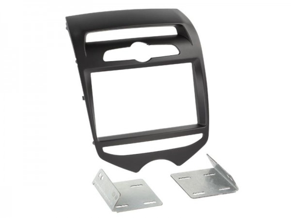 2-DIN Radioblende Hyundai ix20 manuelle Klimaanlage mattschwarz