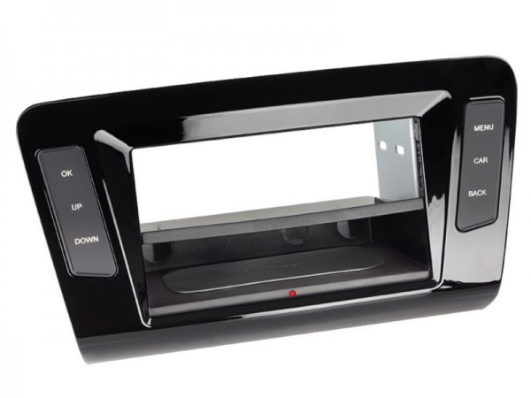 2-DIN Radioblende Inbay® Skoda Octavia 2013-> Klavierlack/schwarz