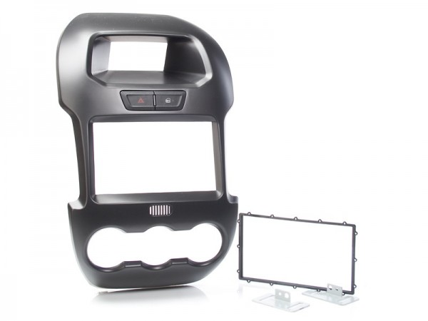 Radioblende FORD Ranger ab 2012 2DIN schwarz Installer Kit