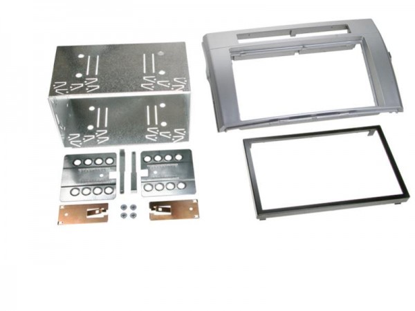 2-DIN Radioblende Toyota Corolla Verso 2004 > silber
