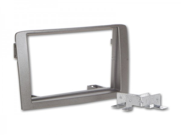 Radioblende LANCIA Musa (350) ab 2004-12 Idea 2DIN grey metallic